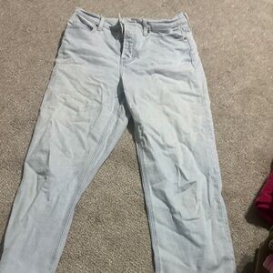 Old Navy Women's Light Blue Straight Leg Jeans